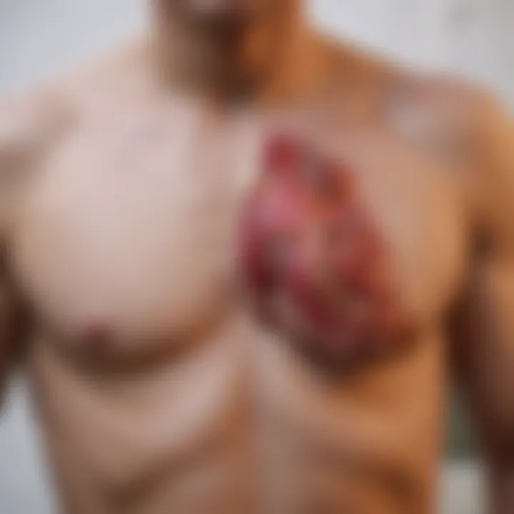 Illustration showing potential non-cardiac causes of chest pain