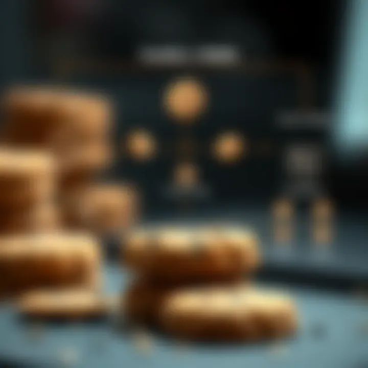 Diagram illustrating cookie functionality and user interaction