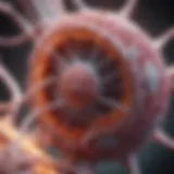 Detailed illustration of EGFR structure and function in lung cancer