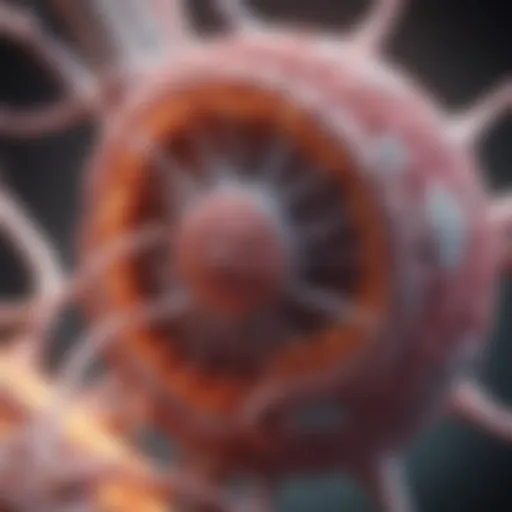 Detailed illustration of EGFR structure and function in lung cancer