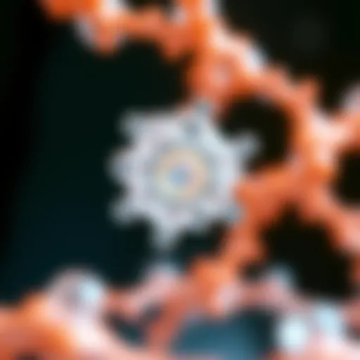 Illustration depicting the molecular structure of Flashgel technology