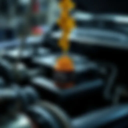 Fuel Lubricity Additives in Action Stylized representation of fuel lubricity additives in action