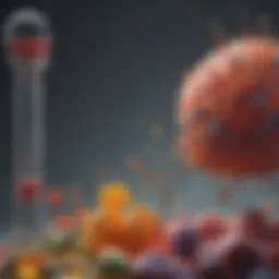 Diagram illustrating uric acid metabolism