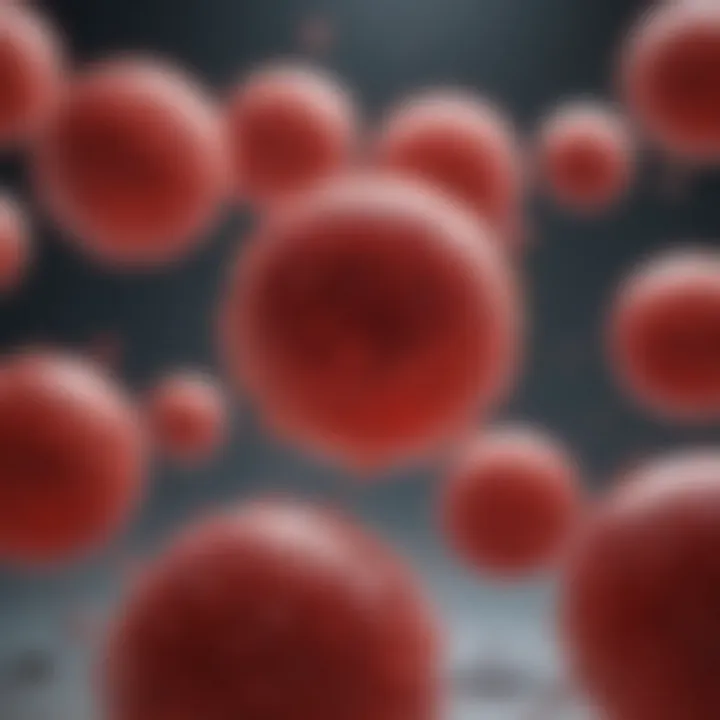 Illustration showcasing the structure of red blood cells