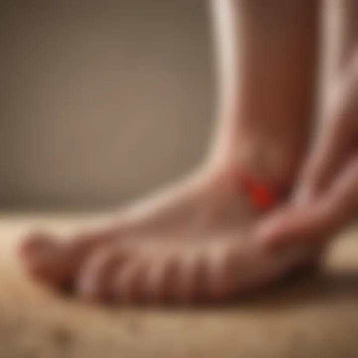 Illustration showcasing various symptoms related to neuropathy.