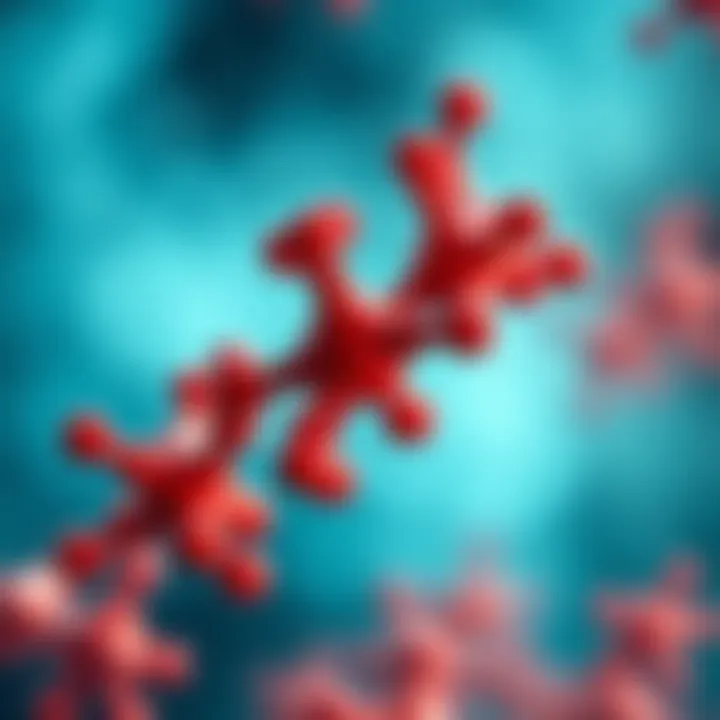 Representation of Xarelto molecule structure