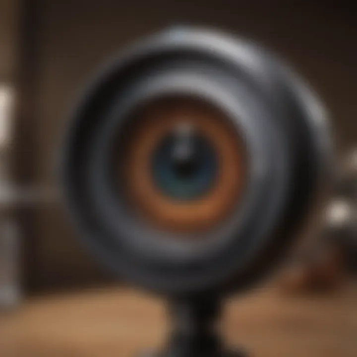 A detailed representation of an ophthalmology board certification exam setup.