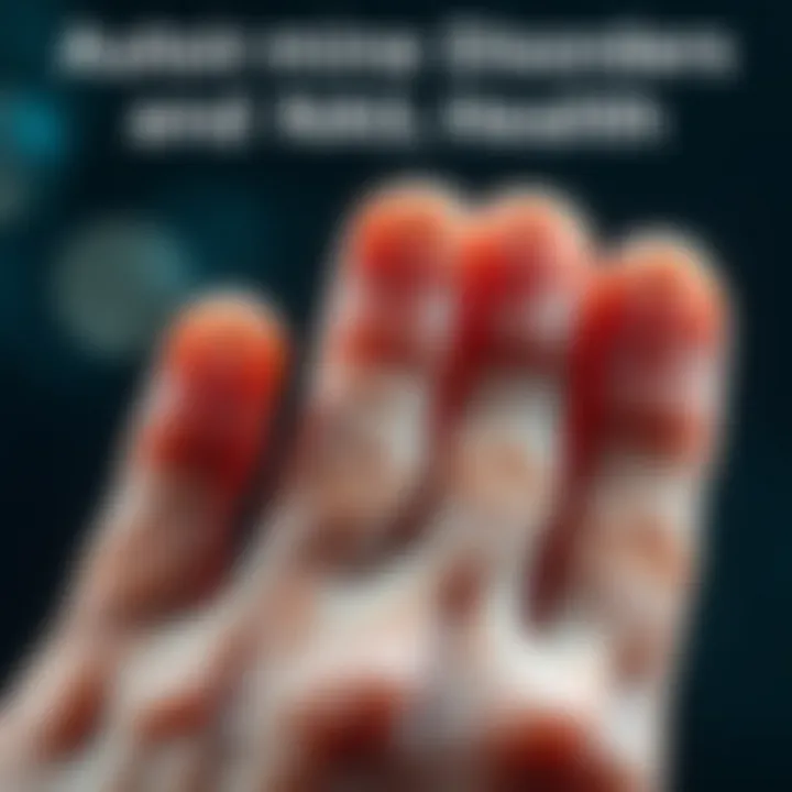 Visual representation of autoimmune disorders related to nail conditions