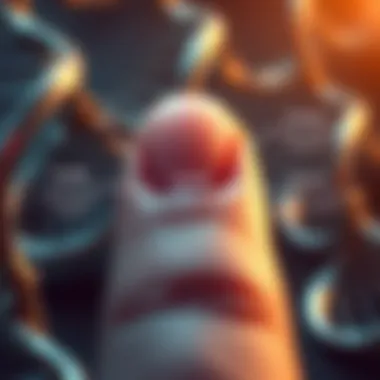 Illustration depicting genetic factors influencing nail health