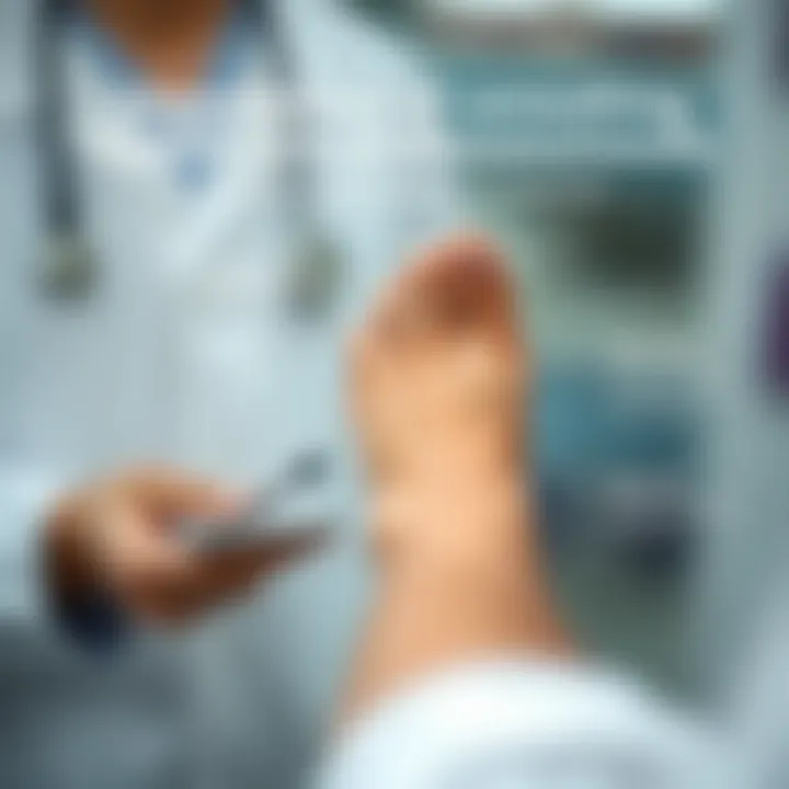 Diagram illustrating the significance of seeking medical advice for nail conditions