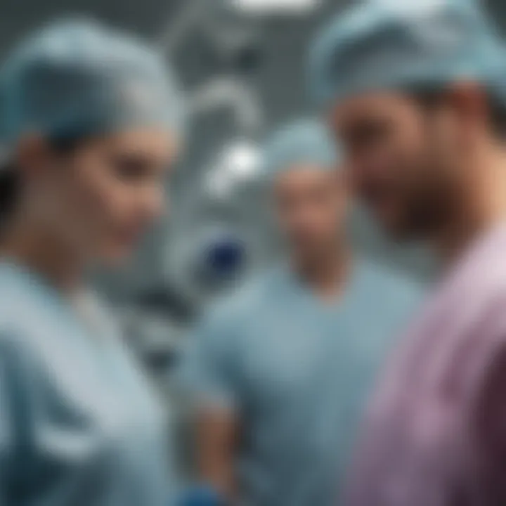 Colorectal surgeon in the operating room