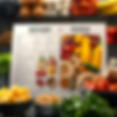 Nutritional comparison chart of refined and whole foods