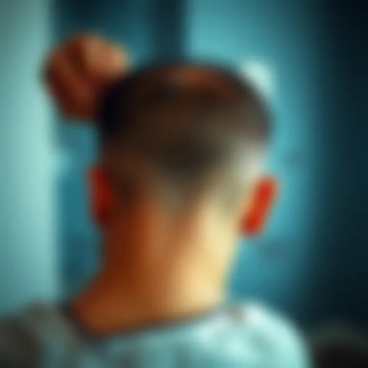 Diagram showing various treatment modalities for managing scalp psoriasis