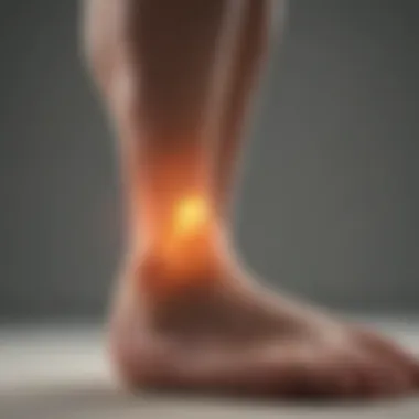 Elderly Ankle Edema Close-up of swollen ankles illustrating edema in the elderly