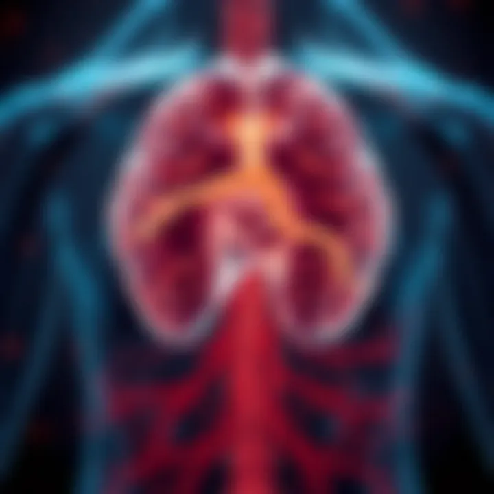Diagram illustrating the cerebral blood flow
