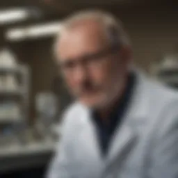 Dr. Alan Nieder in a research setting