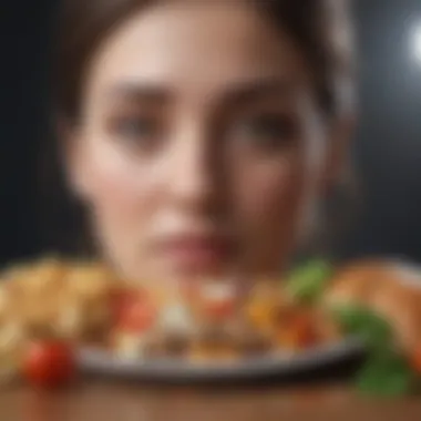 A visual representation of emotional well-being connected to food