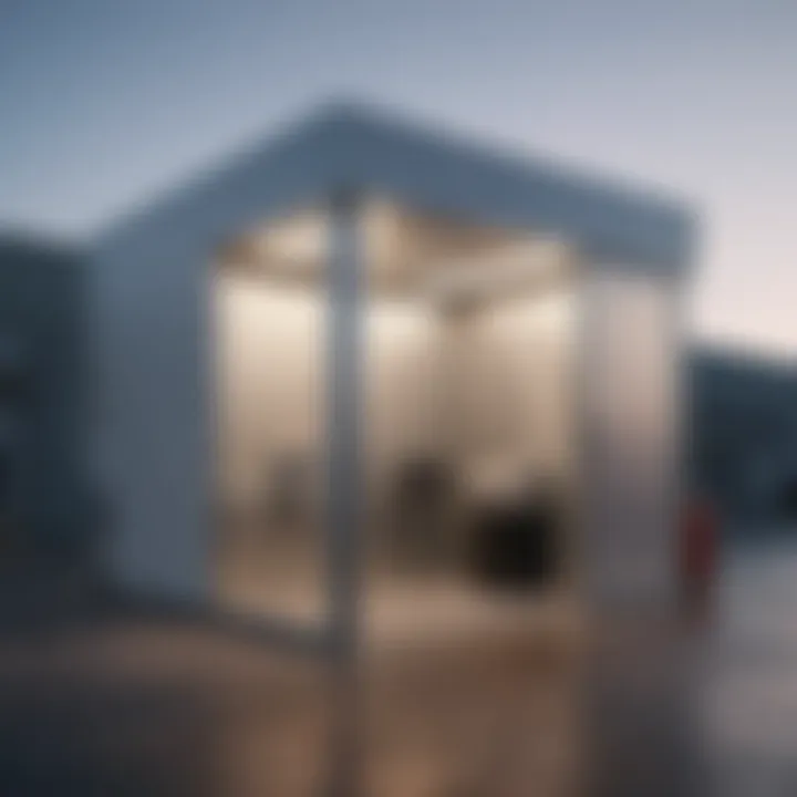 JBI spray booth exterior showcasing advanced design