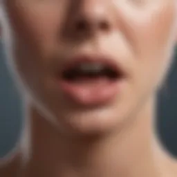 Illustration of common allergens causing throat irritation