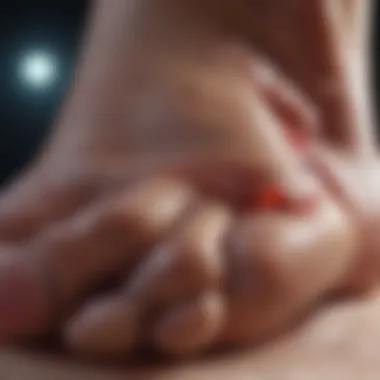 Diabetic Foot Ulcer Close-up Close-up of a diabetic foot ulcer