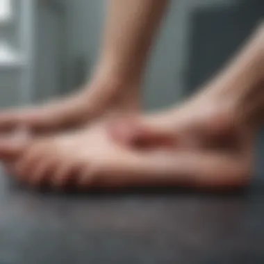 Examination of Foot Wounds Medical professional examining foot wounds