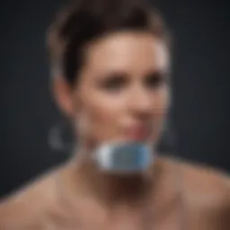 Electrotherapy device for dysphagia treatment