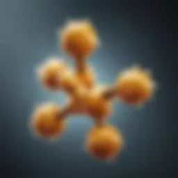 Representation of vitamin D OH molecular structure