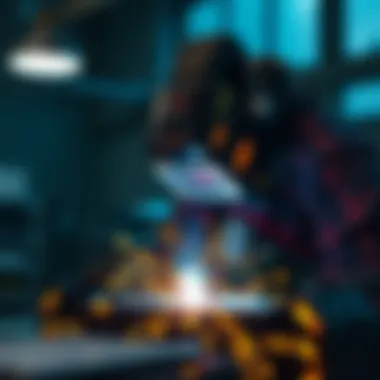 A futuristic depiction of advanced welding technologies.