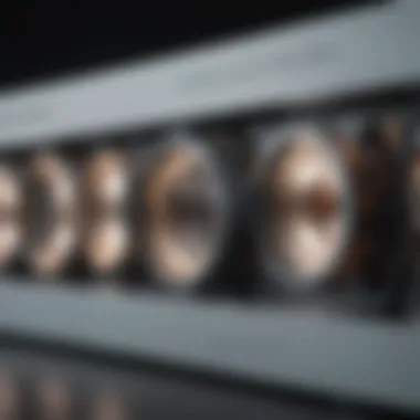 Detailed View of UVC LED Technology Mechanism Close-up of UVC LED technology