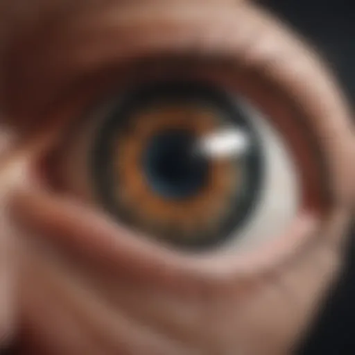 Illustration showcasing the mechanics of eye divergence