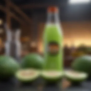 An online shopping screen showcasing bitter melon juice products