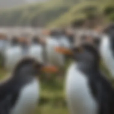 Population Decline Infographic An infographic illustrating the decline in yellow-eyed penguin populations over the years.